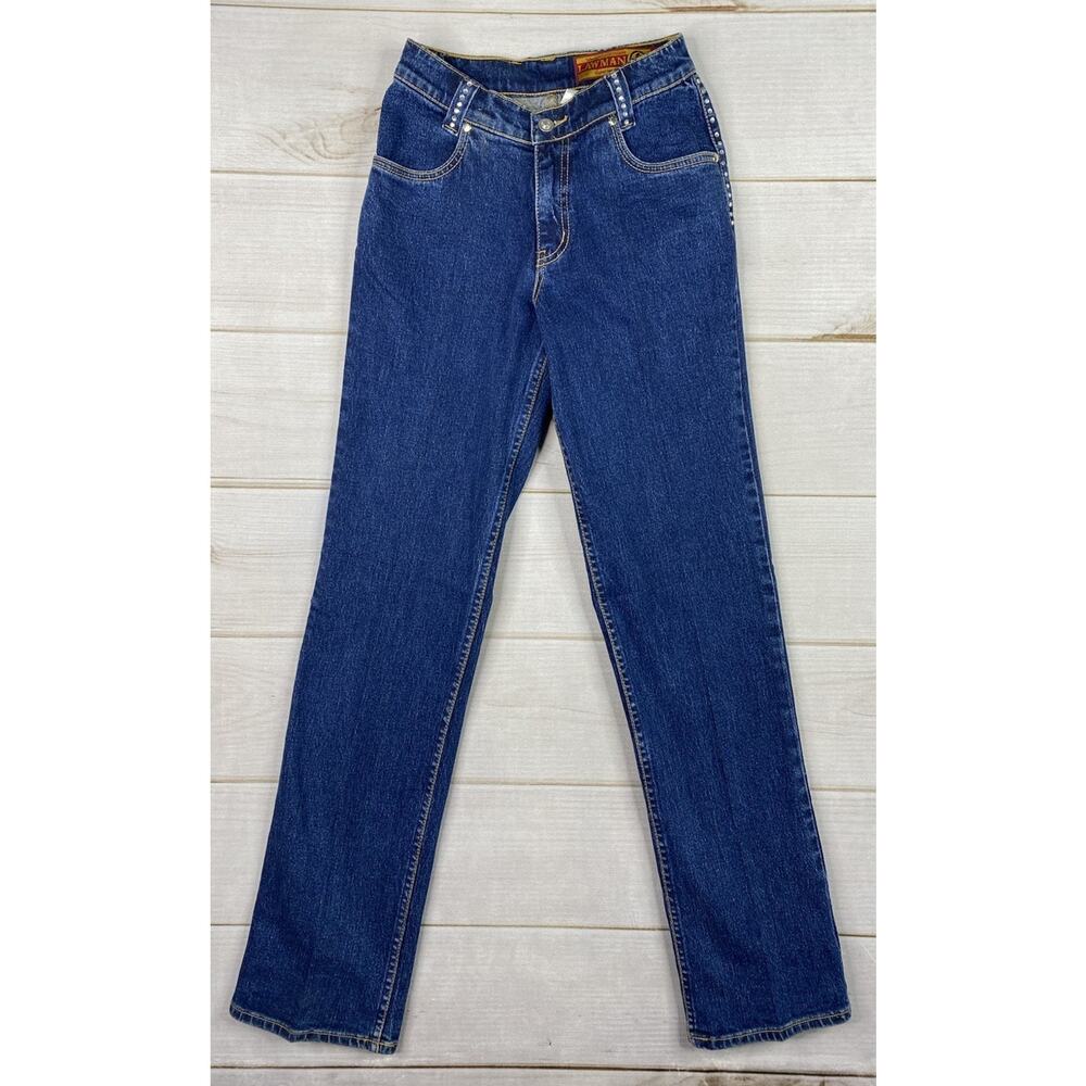 Vtg NWT Lawman Jeans 0 Studded Low Rise Stretch Riding Bare Back Western Cowgirl